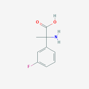 molecular formula C9H10FNO2 B3035522 2-Amino-2-(3-fluorophenyl)propanoic acid CAS No. 328-81-4