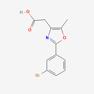 molecular formula C12H10BrNO3 B3035523 2-(3-Bromophenyl)-5-methyl-4-oxazoleacetic acid CAS No. 328918-95-2