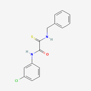 2-(benzylamino)-N-(3-chlorophenyl)-2-sulfanylideneacetamide