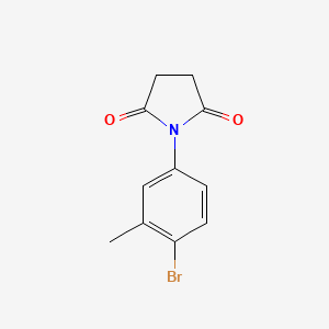 molecular formula C11H10BrNO2 B3035527 1-(4-溴-3-甲基苯基)吡咯烷-2,5-二酮 CAS No. 329079-34-7