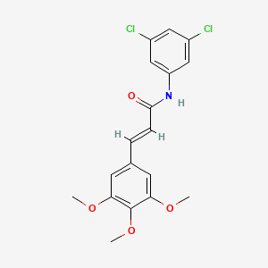 (2E)-N-(3,5-dichlorophenyl)-3-(3,4,5-trimethoxyphenyl)prop-2-enamide