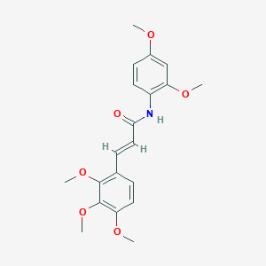 molecular formula C20H23NO6 B3035538 (E)-N-(2,4-dimethoxyphenyl)-3-(2,3,4-trimethoxyphenyl)prop-2-enamide CAS No. 329778-90-7