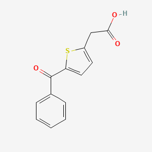 molecular formula C13H10O3S B3035543 2-(5-Benzoylthiophen-2-yl)acetic acid CAS No. 33006-00-7