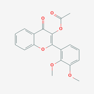 2-(2,3-dimethoxyphenyl)-4-oxo-4H-chromen-3-yl acetate