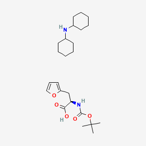 molecular formula C24H40N2O5 B3035560 Dicyclohexylamine (R)-2-((tert-butoxycarbonyl)amino)-3-(furan-2-yl)propanoate CAS No. 331730-09-7