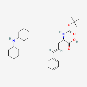 molecular formula C28H44N2O4 B3035561 二环己胺 (S)-2-((叔丁氧羰基)氨基)-5-苯基戊-4-烯酸 CAS No. 331730-11-1