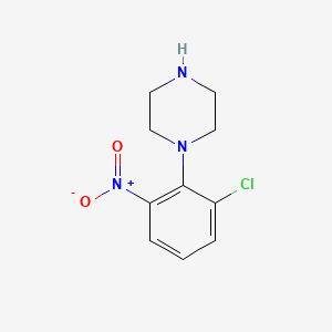 molecular formula C10H12ClN3O2 B3035566 1-(2-Chloro-6-nitrophenyl)piperazine CAS No. 332023-12-8