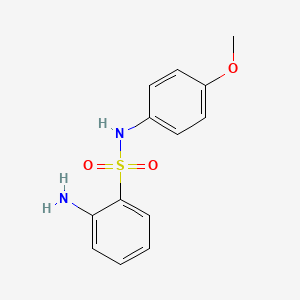 molecular formula C13H14N2O3S B3035569 2-氨基-N-(4-甲氧基苯基)苯磺酰胺 CAS No. 33224-44-1