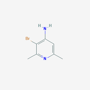 molecular formula C7H9BrN2 B3035570 3-Bromo-2,6-dimethylpyridin-4-amine CAS No. 33259-24-4