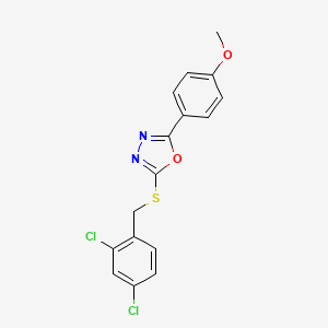 2-[(2,4-Dichlorobenzyl)sulfanyl]-5-(4-methoxyphenyl)-1,3,4-oxadiazole