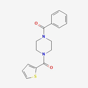 molecular formula C16H16N2O2S B3035574 (4-Benzoyl-piperazin-1-yl)-thiophen-2-yl-methanone CAS No. 333757-03-2