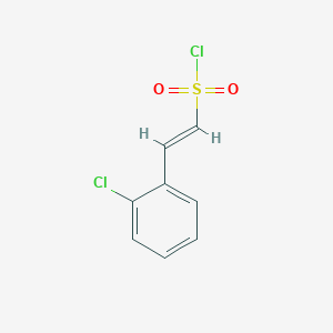 molecular formula C8H6Cl2O2S B3035578 2-(2-氯苯基)乙烯-1-磺酰氯 CAS No. 335281-13-5
