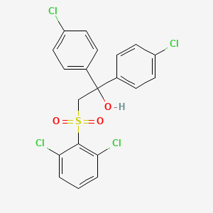 molecular formula C20H14Cl4O3S B3035583 1,1-Bis(4-chlorophenyl)-2-[(2,6-dichlorophenyl)sulfonyl]-1-ethanol CAS No. 337919-96-7