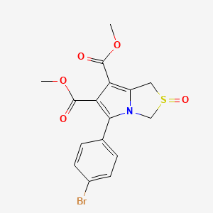 Dimethyl 5-(4-bromophenyl)-2-oxo-1,3-dihydropyrrolo[1,2-c][1,3]thiazole-6,7-dicarboxylate