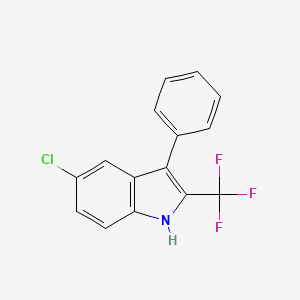 molecular formula C15H9ClF3N B3035590 5-氯-3-苯基-2-(三氟甲基)-1H-吲哚 CAS No. 337921-11-6