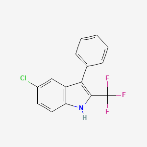 5-chloro-3-phenyl-2-(trifluoromethyl)-1H-indole