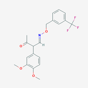 molecular formula C20H20F3NO4 B3035591 2-(3,4-dimethoxyphenyl)-3-oxobutanal O-[3-(trifluoromethyl)benzyl]oxime CAS No. 337921-45-6