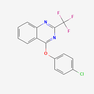 molecular formula C15H8ClF3N2O B3035598 4-(4-Chlorophenoxy)-2-(trifluoromethyl)quinazoline CAS No. 337924-79-5