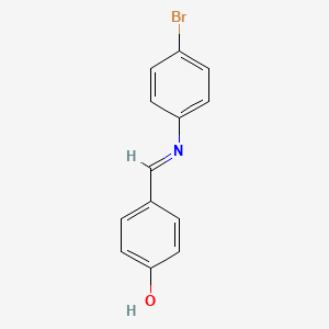 molecular formula C13H10BrNO B3035600 4-{(E)-[(4-bromophenyl)imino]methyl}phenol CAS No. 3382-65-8