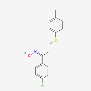 (NZ)-N-[1-(4-chlorophenyl)-3-(4-methylphenyl)sulfanylpropylidene]hydroxylamine