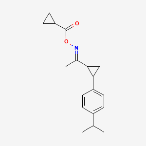 1-(2-{[(Cyclopropylcarbonyl)oxy]ethanimidoyl}cyclopropyl)-4-isopropylbenzene