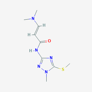 molecular formula C9H15N5OS B3035619 (E)-3-(二甲氨基)-N-(1-甲基-5-甲硫基-1,2,4-三唑-3-基)丙-2-烯酰胺 CAS No. 338394-86-8