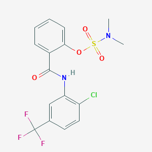 2-{[2-chloro-5-(trifluoromethyl)anilino]carbonyl}phenyl-N,N-dimethylsulfamate