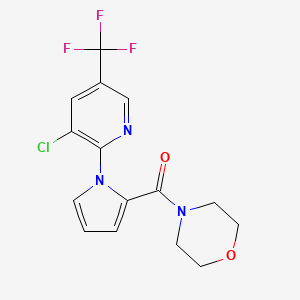 {1-[3-chloro-5-(trifluoromethyl)-2-pyridinyl]-1H-pyrrol-2-yl}(morpholino)methanone