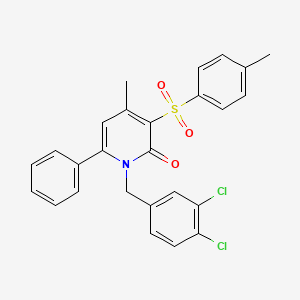 1-(3,4-dichlorobenzyl)-4-methyl-3-[(4-methylphenyl)sulfonyl]-6-phenyl-2(1H)-pyridinone