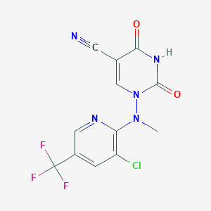 1-[[3-Chloro-5-(trifluoromethyl)-2-pyridinyl](methyl)amino]-2,4-dioxo-1,2,3,4-tetrahydro-5-pyrimidinecarbonitrile