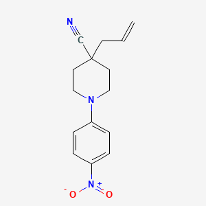 molecular formula C15H17N3O2 B3035661 4-Allyl-1-(4-nitrophenyl)-4-piperidinecarbonitrile CAS No. 338399-96-5