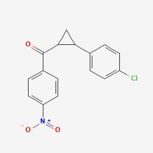[2-(4-Chlorophenyl)cyclopropyl](4-nitrophenyl)methanone