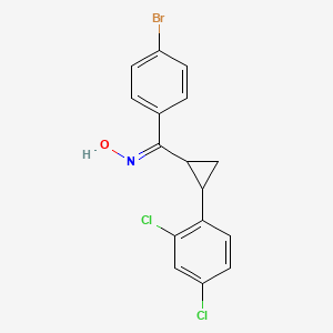 (NZ)-N-[(4-bromophenyl)-[2-(2,4-dichlorophenyl)cyclopropyl]methylidene]hydroxylamine