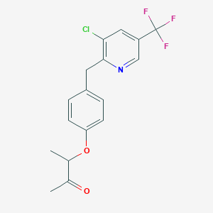 3-(4-{[3-Chloro-5-(trifluoromethyl)-2-pyridinyl]methyl}phenoxy)-2-butanone