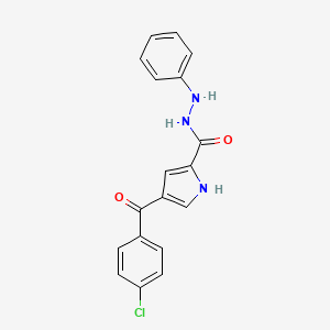 4-(4-chlorobenzoyl)-N'-phenyl-1H-pyrrole-2-carbohydrazide
