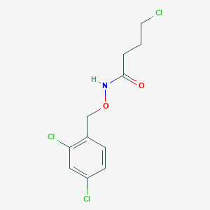 4-chloro-N-[(2,4-dichlorophenyl)methoxy]butanamide