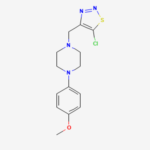 1-[(5-Chloro-1,2,3-thiadiazol-4-yl)methyl]-4-(4-methoxyphenyl)piperazine