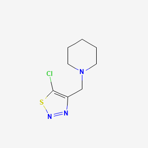 1-[(5-Chloro-1,2,3-thiadiazol-4-yl)methyl]piperidine