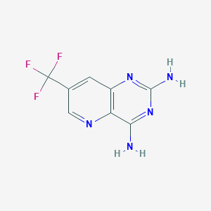 molecular formula C8H6F3N5 B3035700 7-(Trifluoromethyl)pyrido[3,2-d]pyrimidine-2,4-diamine CAS No. 338407-52-6