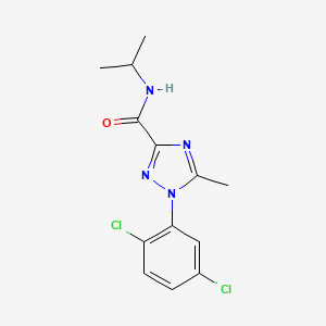 molecular formula C13H14Cl2N4O B3035705 1-(2,5-dichlorophenyl)-N-isopropyl-5-methyl-1H-1,2,4-triazole-3-carboxamide CAS No. 338407-89-9