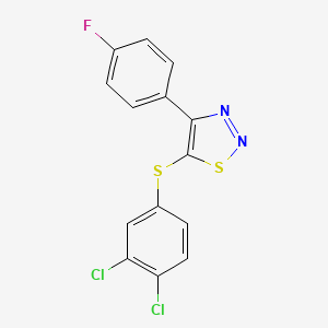 5-[(3,4-Dichlorophenyl)sulfanyl]-4-(4-fluorophenyl)-1,2,3-thiadiazole
