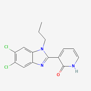 3-(5,6-dichloro-1-propyl-1H-1,3-benzimidazol-2-yl)-2(1H)-pyridinone