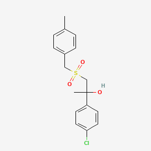 2-(4-Chlorophenyl)-1-[(4-methylbenzyl)sulfonyl]-2-propanol
