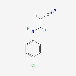 (E)-3-(4-chloroanilino)prop-2-enenitrile