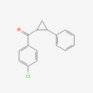 molecular formula C16H13ClO B3035770 (4-Chlorophenyl)(2-phenylcyclopropyl)methanone CAS No. 338415-82-0