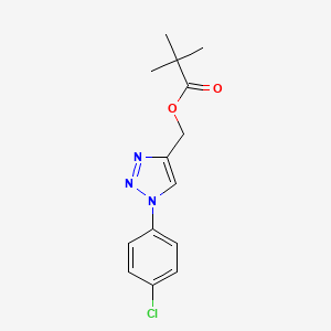 [1-(4-chlorophenyl)-1H-1,2,3-triazol-4-yl]methyl pivalate