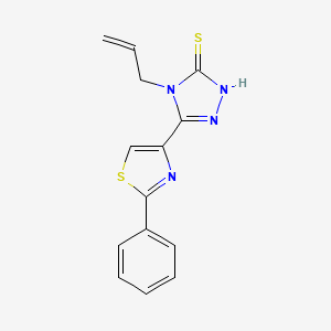 4-allyl-5-(2-phenyl-1,3-thiazol-4-yl)-4H-1,2,4-triazole-3-thiol