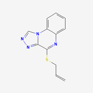 molecular formula C12H10N4S B3035797 4-(Allylsulfanyl)[1,2,4]triazolo[4,3-a]quinoxaline CAS No. 338420-34-1