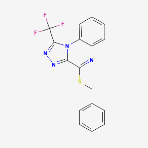 4-(Benzylsulfanyl)-1-(trifluoromethyl)[1,2,4]triazolo[4,3-a]quinoxaline
