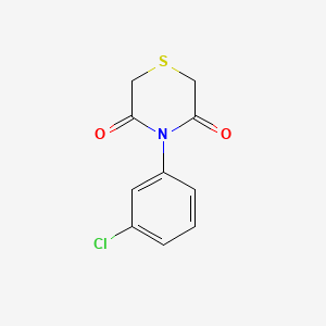 molecular formula C10H8ClNO2S B3035804 4-(3-氯苯基)硫代吗啉-3,5-二酮 CAS No. 338421-11-7